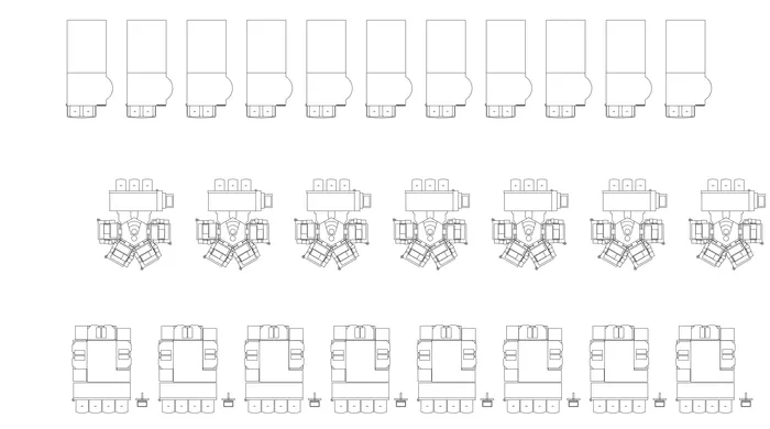 Fab equipment layout with DataCube overlays showing facility sub-system data
