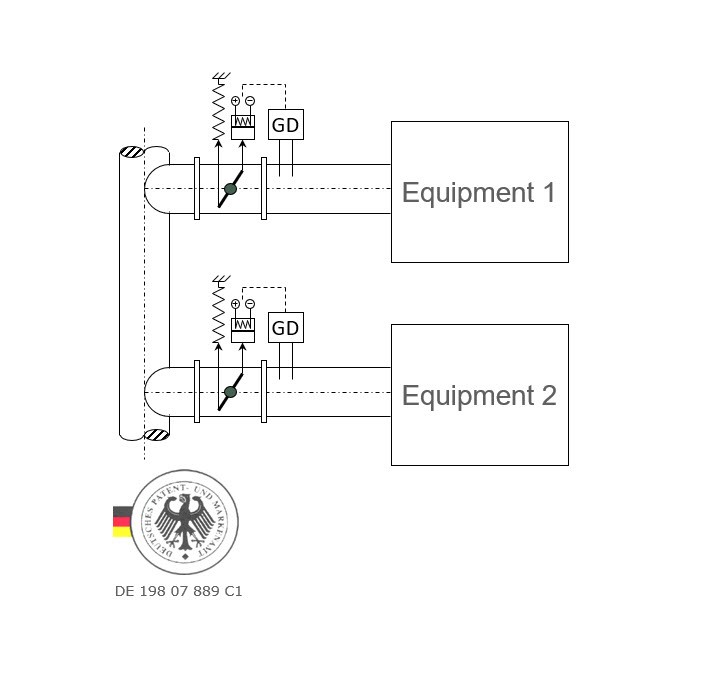 Patented SHK exhaust damper unit with safety magnet